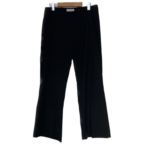 Vintage Yves Saint Laurent Pants Women US 6-8 Med Black Wool Italy 90s Uniform - Picture 1 of 14